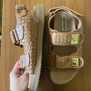 Steve Madden rattan “dad” sandals